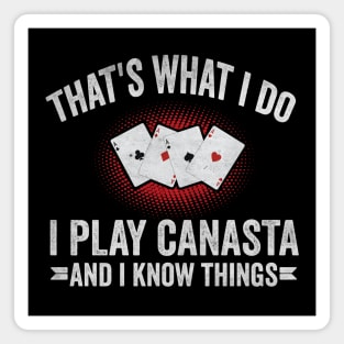 Funny canasta card game Magnet